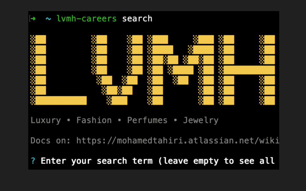 LVMH Careers CLI